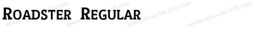 Roadster Regular字体转换